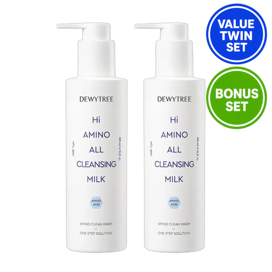 DEWYTREE Hi Amino All Cleansing Milk Special Bonus Set (200ml + 200ml + 20ml)