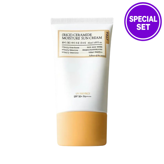 FULLY Rice Creamide Moisture Sun Cream SPF50+ PA++++ 50ml + 30ml Special Set