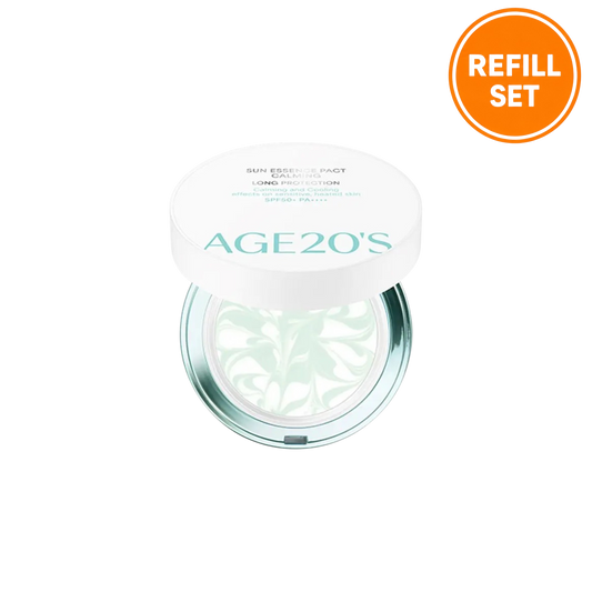 AGE20's Sun Essence Pact Calming  12.5g + 12.5g (Refill Set)