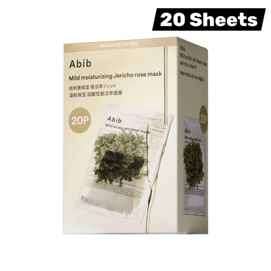 Abib Mild Acidic pH Sheet Mask Jericho Rose Fit 20 Sheets