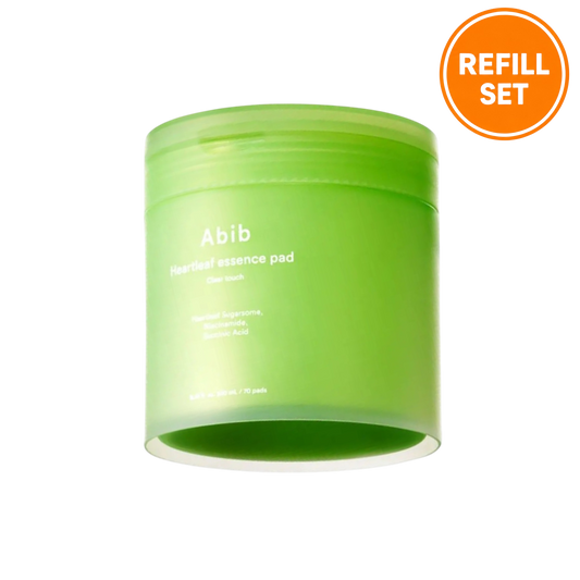 ABIB Heartleaf Essence Pad Clear Touch 70 Pads + 70 Pads Refill Set