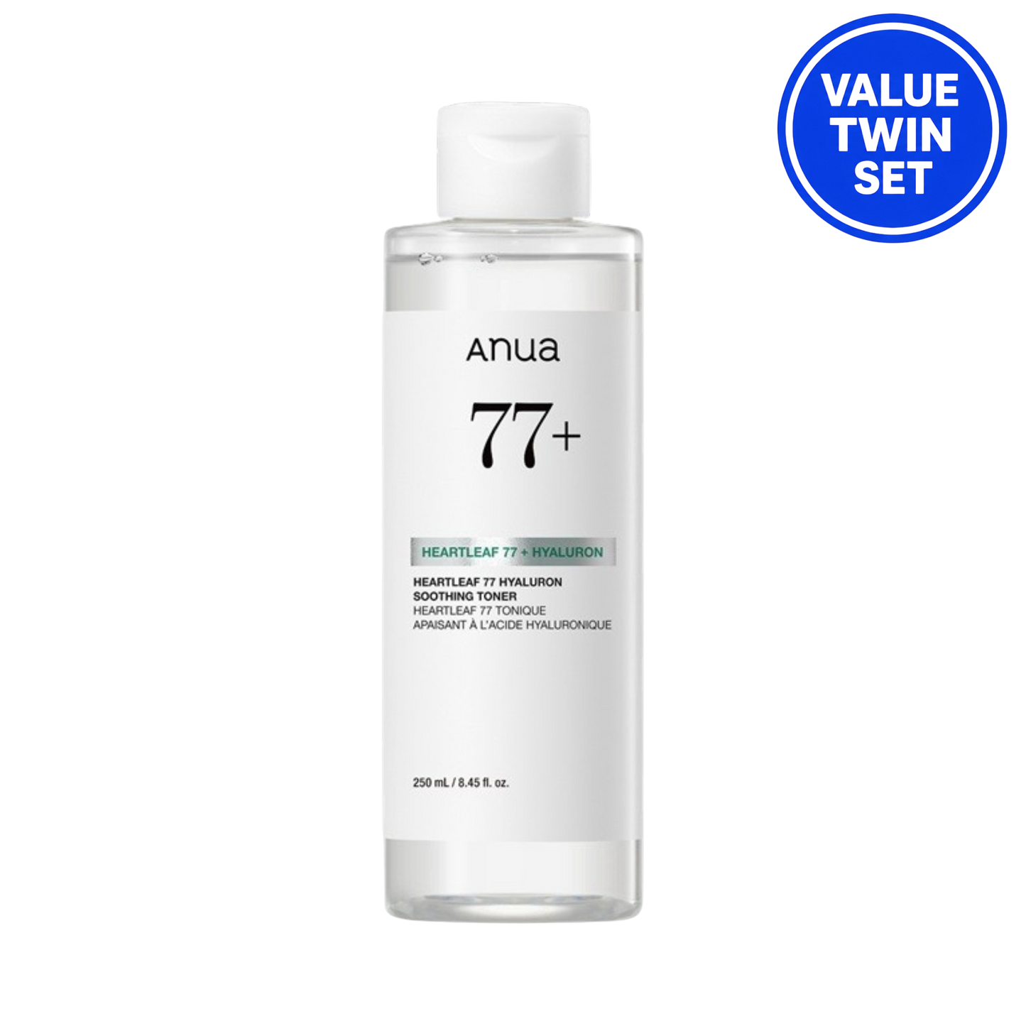 ANUA Heartleaf 77 Hyaluron Soothing Toner 350ml + 350ml (Double Set)