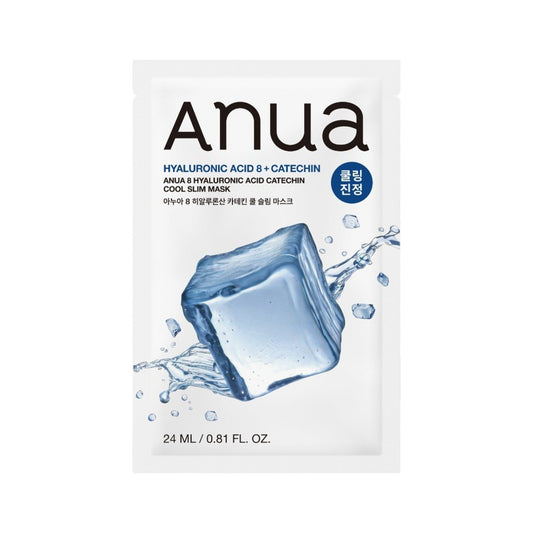 ANUA 8 Hyaluronic Acid Catechin Cool Slim Mask 10 Sheets