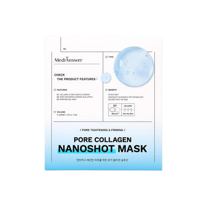 MEDIANSWER Vita / Pore Collagen Nanoshot Mask 5 Sheets (2 Types)
