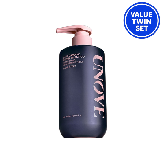 UNOVE Deep Damage Repair Shampoo 500ml + 500ml Double Set