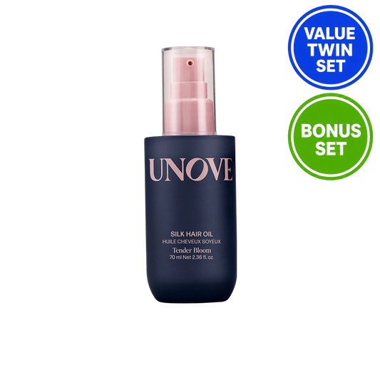 UNOVE Silk Hair Oil 70ml x 70ml Double Set (+ Hair Mask 40ml)