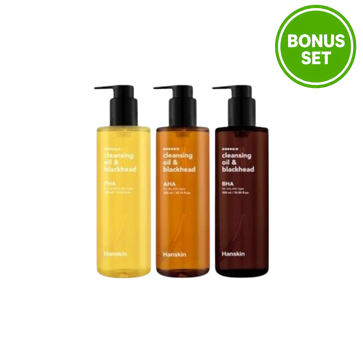 HANSKIN Cleansing Oil & Blackhead AHA/BHA/PHA 150ml (+ 30ml Bonus)