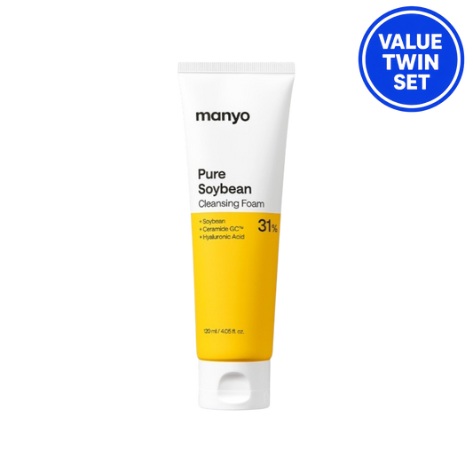 MANYO Pure Soybean Cleansing Foam 120ml + 120ml Double Set