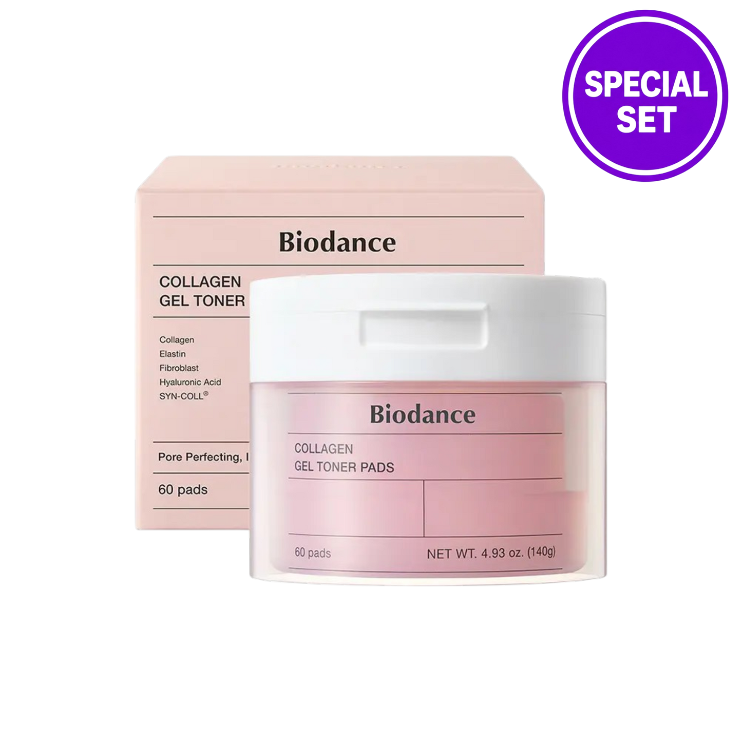 BIODANCE Gel Toner Pad 60 Pads + 4 Pads Special Set (Collagen / Cera-Nol)